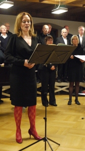 Das Chorkonzert im letzten Jahr mit der Sopranistin Gudrun Ingimars